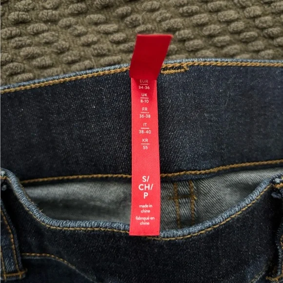 SPANX Dark Blue Flare Jeans - Picture 2 of 6